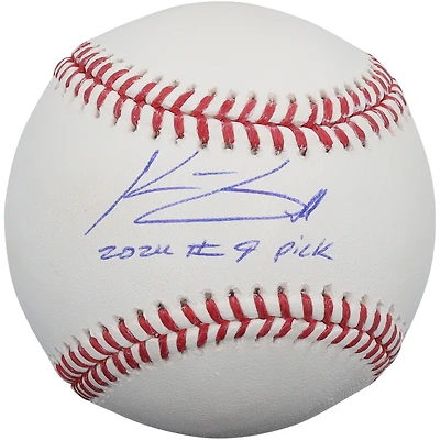 Konnor Griffin Pittsburgh Pirates Autographed Baseball with "2024 #9 Pick" Inscription