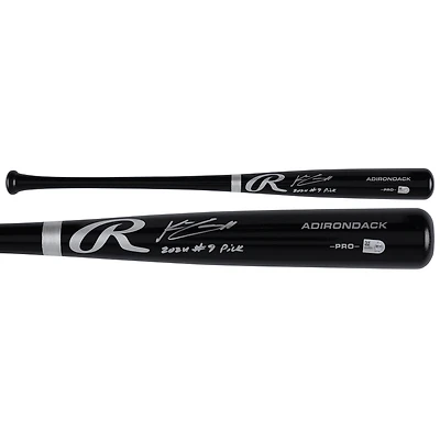 Konnor Griffin Pittsburgh Pirates Autographed Black Rawlings Pro Bat with "2024 #9 Pick" Inscription