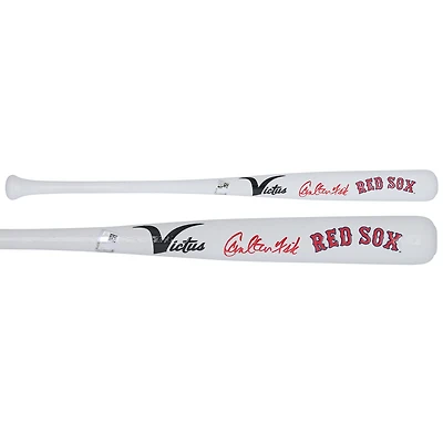 Carlton Fisk Boston Red Sox Autographed Victus Team ID Mini Bat