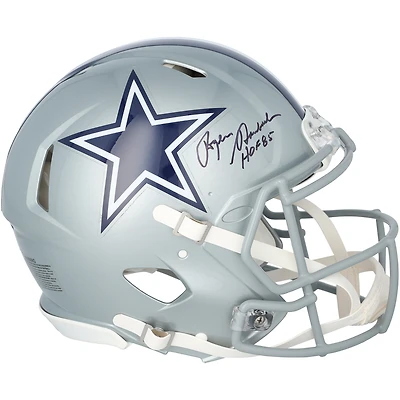 Roger Staubach Dallas Cowboys Autographed Riddell Speed Authentic Helmet with "HOF 85" Inscription