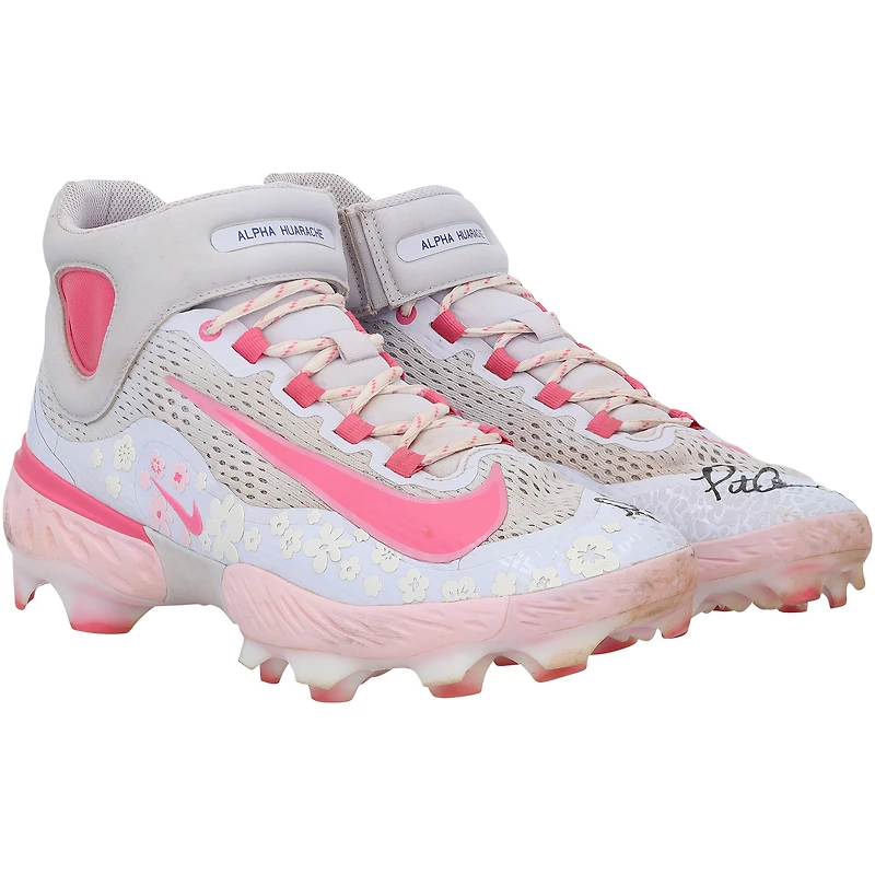Pete Alonso New York Mets Autographed Game-Used Pink Nike Cleats from the 2025 MLB Season