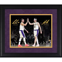 Luka Dončić & Austin Reaves Los Angeles Lakers Facsimile Signature Framed 11" x 14" Spotlight Photograph