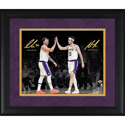 Luka Dončić & Austin Reaves Los Angeles Lakers Facsimile Signature Framed 11" x 14" Spotlight Photograph