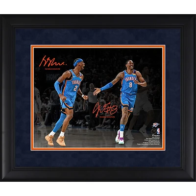 Shai Gilgeous-Alexander & Jalen Williams Oklahoma City Thunder Facsimile Signature Framed 11" x 14" Spotlight Photograph