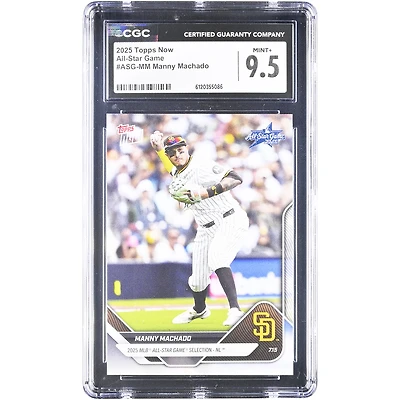 Manny Machado San Diego Padres 2025 Topps Now All-Star Game #ASG-MM CGC Authenticated 9.5 Card