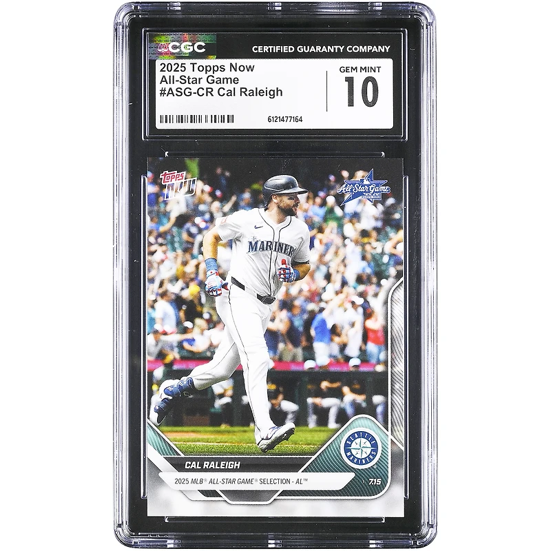Cal Raleigh Seattle Mariners 2025 Topps Now All-Star Game #ASG-CR CGC Authenticated 10 Card