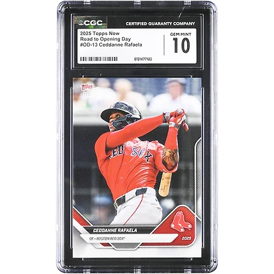 Ceddanne Rafaela Boston Red Sox 2025 Topps Now Road to Opening Day #OD-13 CGC Authenticated 10 Card