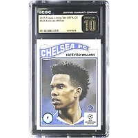Estêvão Chelsea 2025 Topps Living Set UEFA CC #825 CGC Authenticated PRISTINE 10 Rookie Card