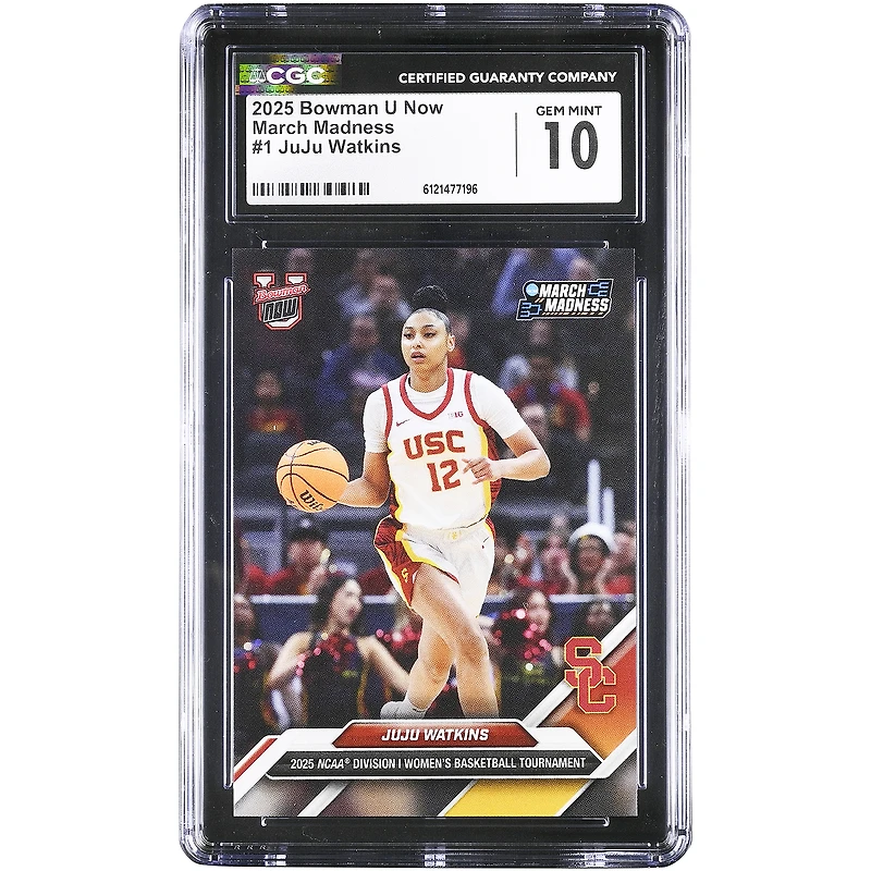 JuJu Watkins USC Trojans 2025 Bowman U Now March Madness #1 CGC Authenticated Card