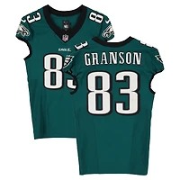 Kylen Granson Philadelphia Eagles Game-Used #83 Midnight Green Jersey vs. Tampa Bay Buccaneers on September 28, 2025