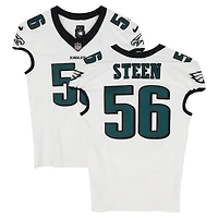 Tyler Steen Philadelphia Eagles Game-Used #56 White Jersey vs. Green Bay Packers on November 10, 2025