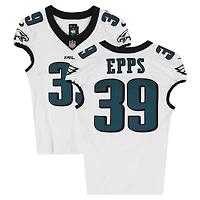 Marcus Epps Philadelphia Eagles Game-Used #39 White Jersey vs. Los Angeles Chargers on December 8, 2025