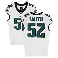 Za'Darius Smith Philadelphia Eagles Game-Used #52 White Jersey vs. Los Angeles Rams on September 21, 2025