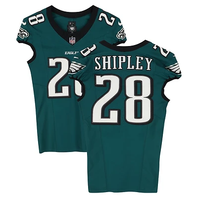 Will Shipley Philadelphia Eagles Game-Used #28 Midnight Green Jersey vs. Tampa Bay Buccaneers on September 28, 2025
