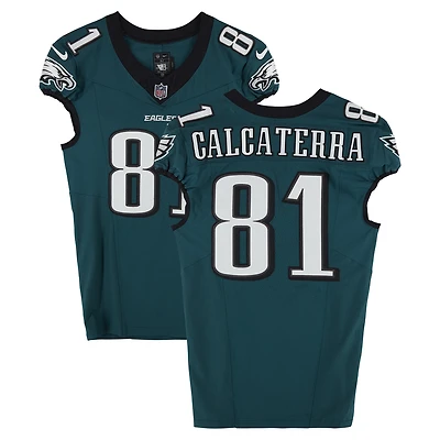 Grant Calcaterra Philadelphia Eagles Game-Used #81 Midnight Green Jersey vs. Dallas Cowboys on September 4, 2025