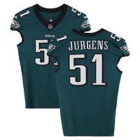Cam Jurgens Philadelphia Eagles Game-Used #51 Midnight Green Jersey vs. Dallas Cowboys on September 4, 2025