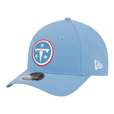 Men's New Era Light Blue Tennessee Titans Primary Logo 9FORTY M-Crown Adjustable Hat