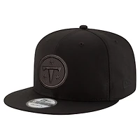 Men's New Era  Black Tennessee Titans Black on Black 9FIFTY Snapback Hat
