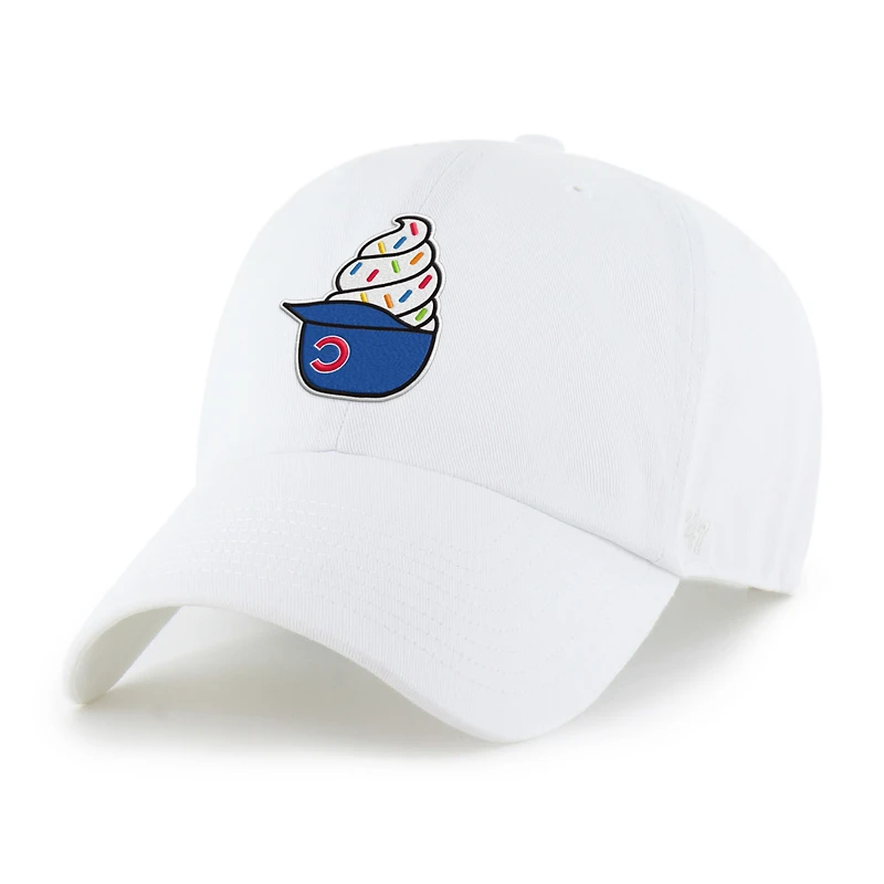 Preschool '47  White Chicago Cubs Ice Cream Helmet Clean Up Adjustable Hat