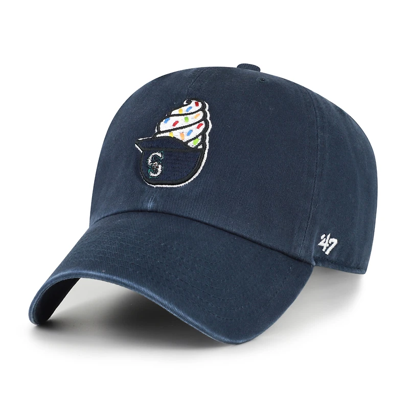 Preschool '47  Navy Seattle Mariners Ice Cream Helmet Clean Up Adjustable Hat