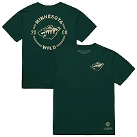 Men's Mitchell & Ness Green Minnesota Wild Core Penalty Box 3.0 T-Shirt