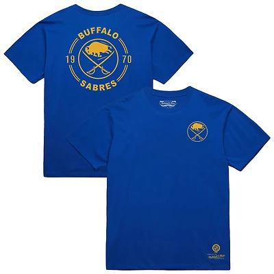 Men's Mitchell & Ness Royal Buffalo Sabres Core Penalty Box 3.0 T-Shirt