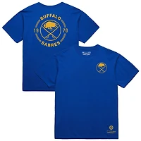 Men's Mitchell & Ness Royal Buffalo Sabres Core Penalty Box 3.0 T-Shirt