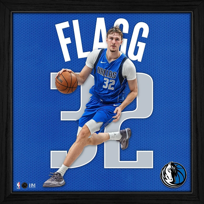 Highland Mint Cooper Flagg Dallas Mavericks Impact Jersey Frame