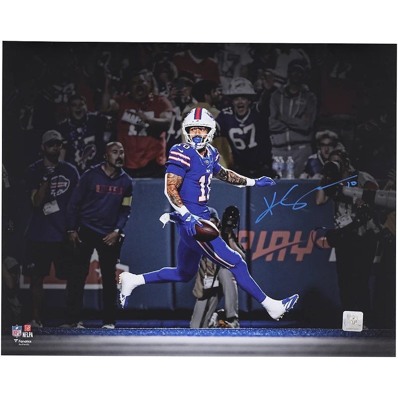 Khalil Shakir Buffalo Bills Autographed 16" x 20" Touchdown Spotlight Photograph