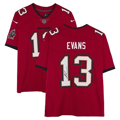Mike Evans Tampa Bay Buccaneers Autographed Red Nike Vapor Fuse Limited Jersey