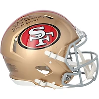 Joe Montana San Francisco 49ers Autographed Riddell Speed Authentic Helmet with "SB XVI, XIX, XXIII, XXIV Champ/SB XVI, XIX, XXIV MVP" Inscription