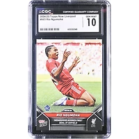 Rio Ngumoha Liverpool 2024-25 Topps Now Liverpool Wonderkid Scores First Goal at Anfield #3 CGC Authenticated 10 Rookie Card