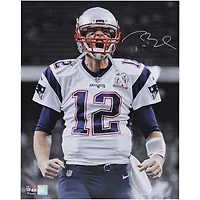 Tom Brady New England Patriots Autographed 16" x 20" Super Bowl LI Scream Photograph