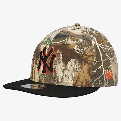 Men's New Era Camo New York Yankees Realtree Orange Pop 9FIFTY Snapback Hat