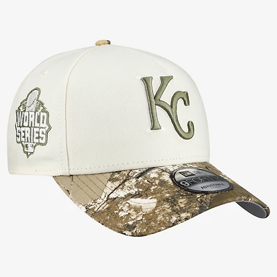Men's New Era Khaki/Realtree Camo Kansas City Royals 9FORTY A-Frame Adjustable Hat