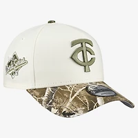 Men's New Era Khaki/Realtree Camo Minnesota Twins 9FORTY A-Frame Adjustable Hat