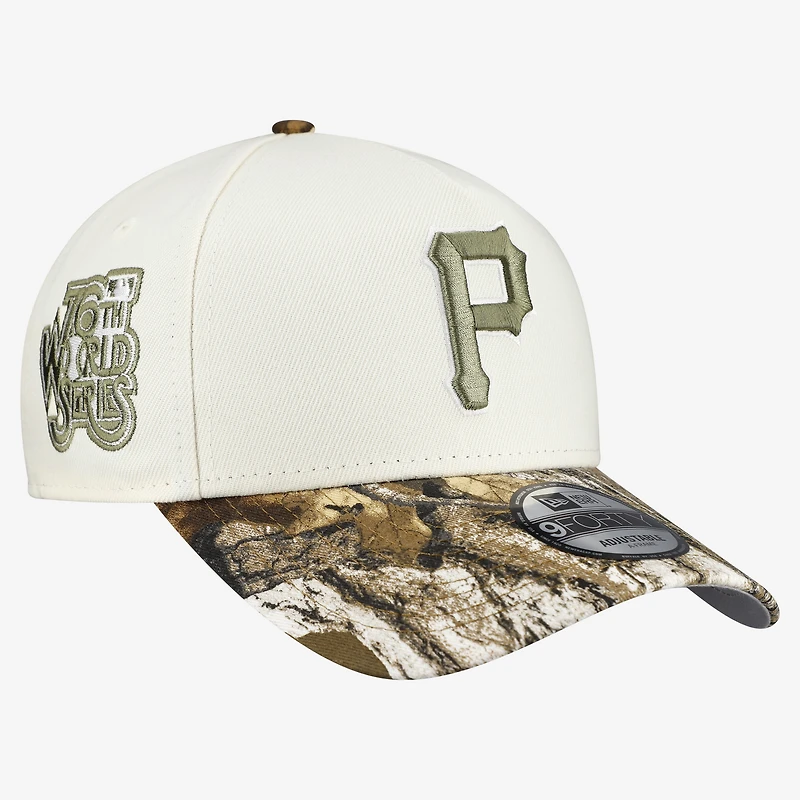Men's New Era Khaki/Realtree Camo Pittsburgh Pirates 9FORTY A-Frame Adjustable Hat