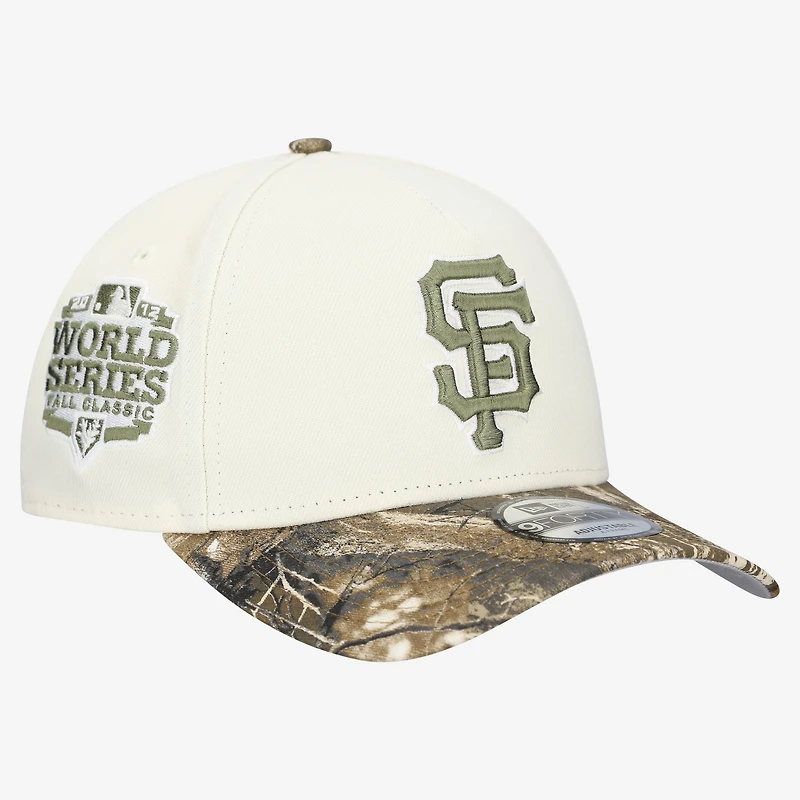 Men's New Era Khaki/Realtree Camo San Francisco Giants 9FORTY A-Frame Adjustable Hat