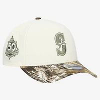 Men's New Era Khaki/Realtree Camo Seattle Mariners 9FORTY A-Frame Adjustable Hat
