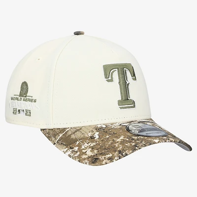 Men's New Era Khaki/Realtree Camo Texas Rangers 9FORTY A-Frame Adjustable Hat