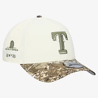 Men's New Era Khaki/Realtree Camo Texas Rangers 9FORTY A-Frame Adjustable Hat