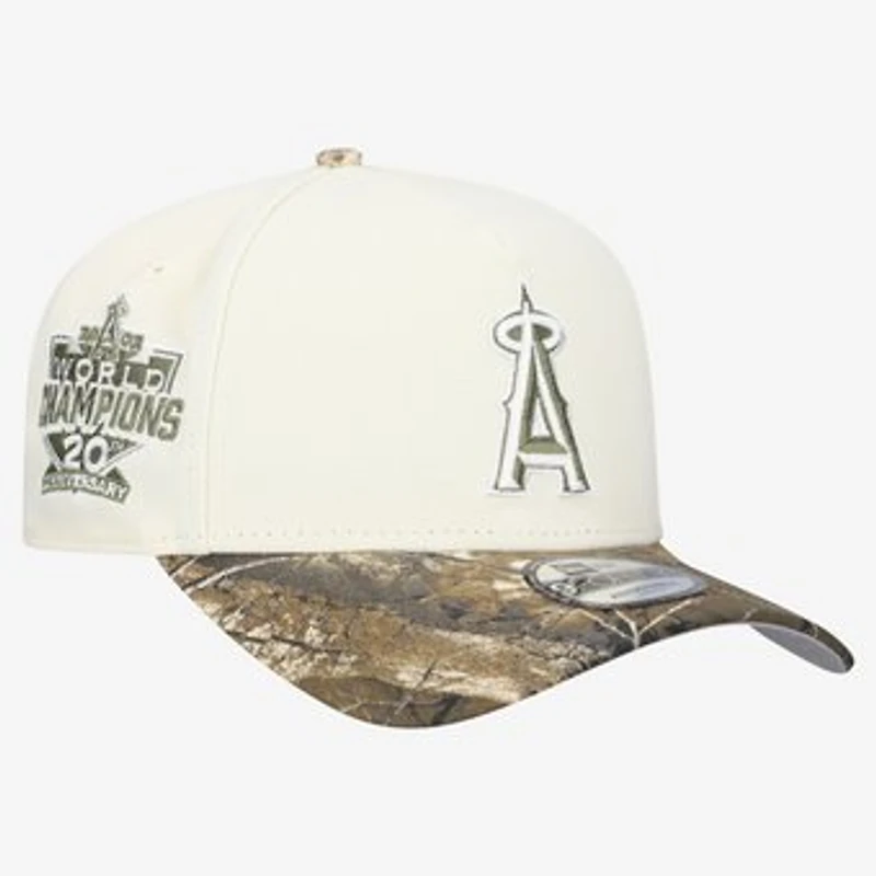 Men's New Era Khaki/Realtree Camo Los Angeles Angels 9FORTY A-Frame Adjustable Hat