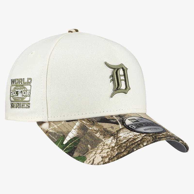 Men's New Era Khaki/Realtree Camo Detroit Tigers 9FORTY A-Frame Adjustable Hat