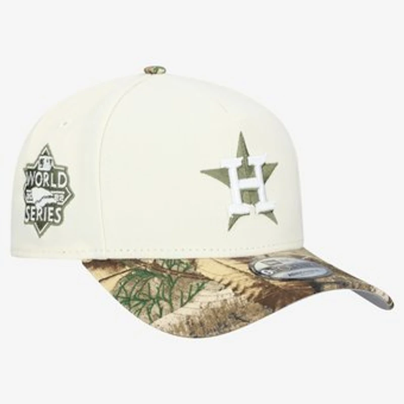 Men's New Era Khaki/Realtree Camo Houston Astros 9FORTY A-Frame Adjustable Hat