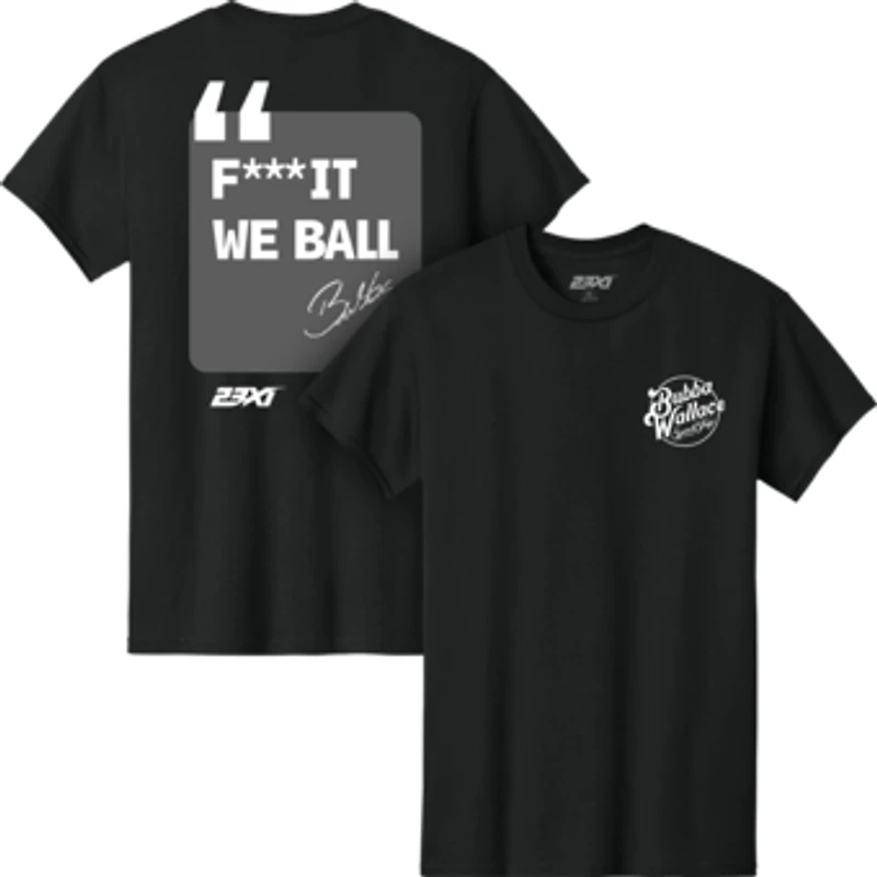 Men's Classic Ink Black Bubba Wallace We Ball T-Shirt