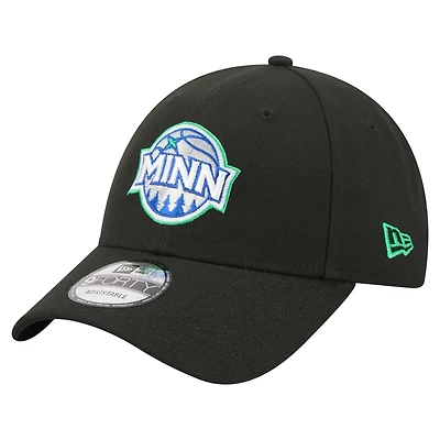 Men's New Era Black Minnesota Timberwolves 9FORTY Adjustable Hat