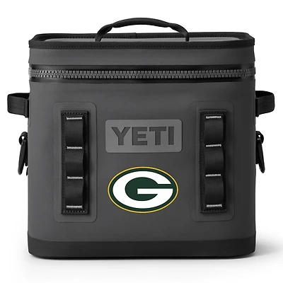 YETI Charcoal Green Bay Packers Hopper Flip 12L Soft Cooler