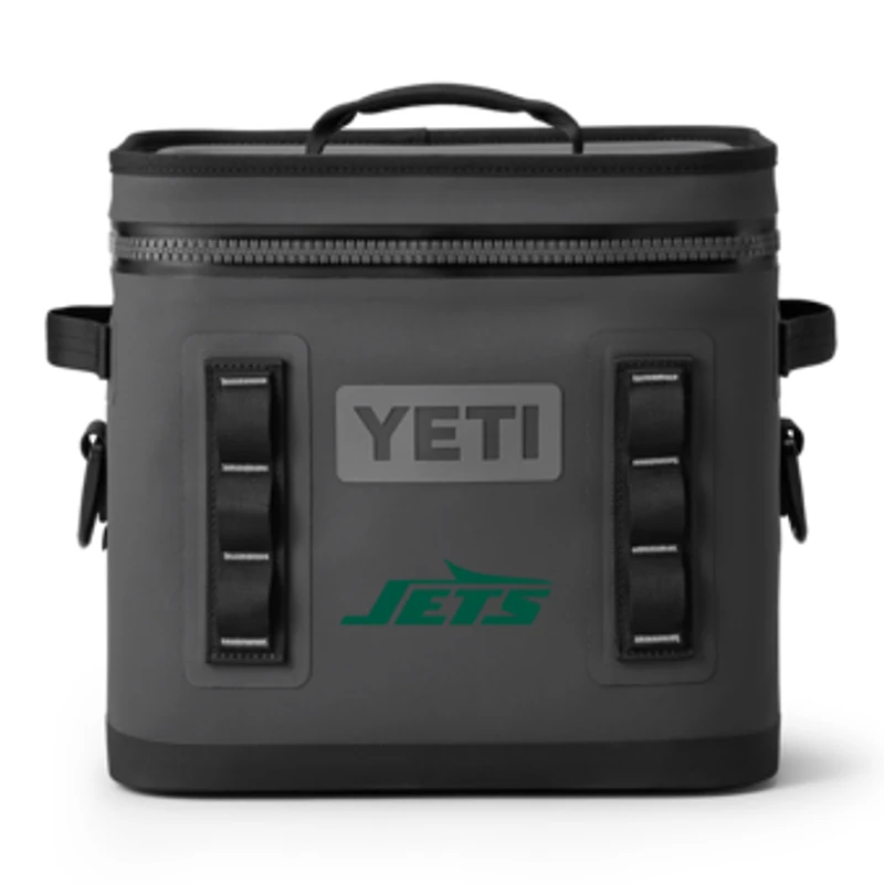 YETI Charcoal New York Jets Hopper Flip 12L Soft Cooler