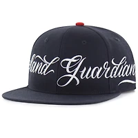 Men's Mister Cartoon x '47 Navy Cleveland Guardians Wrap Script Captain Snapback Hat