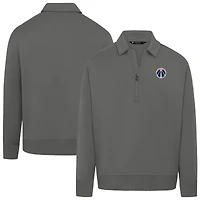 Unisex Levelwear Gray Washington Wizards Luxe Signature Quarter-Zip Tri-Blend Sweatshirt